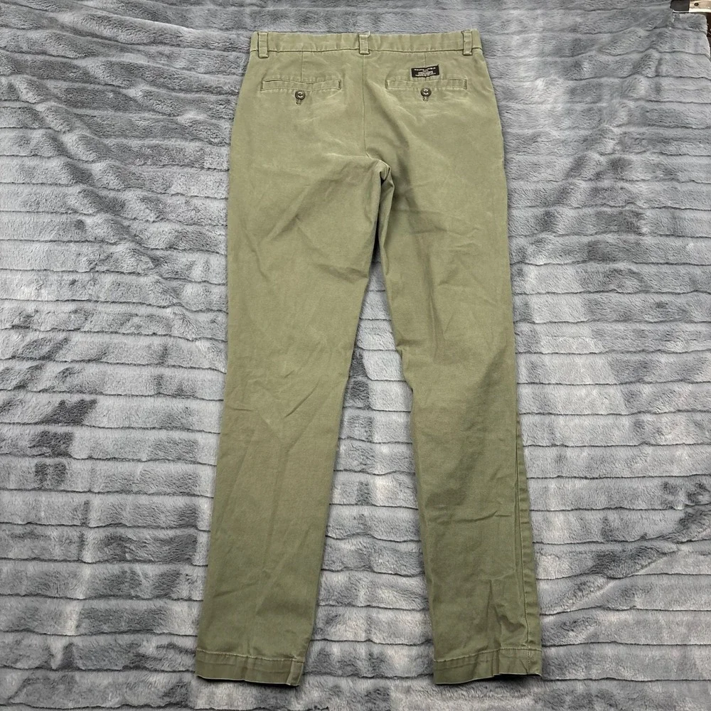 Banana Republic Aiden Chino Mens 29x32 Olive Green Slim Fit Stretch Pants